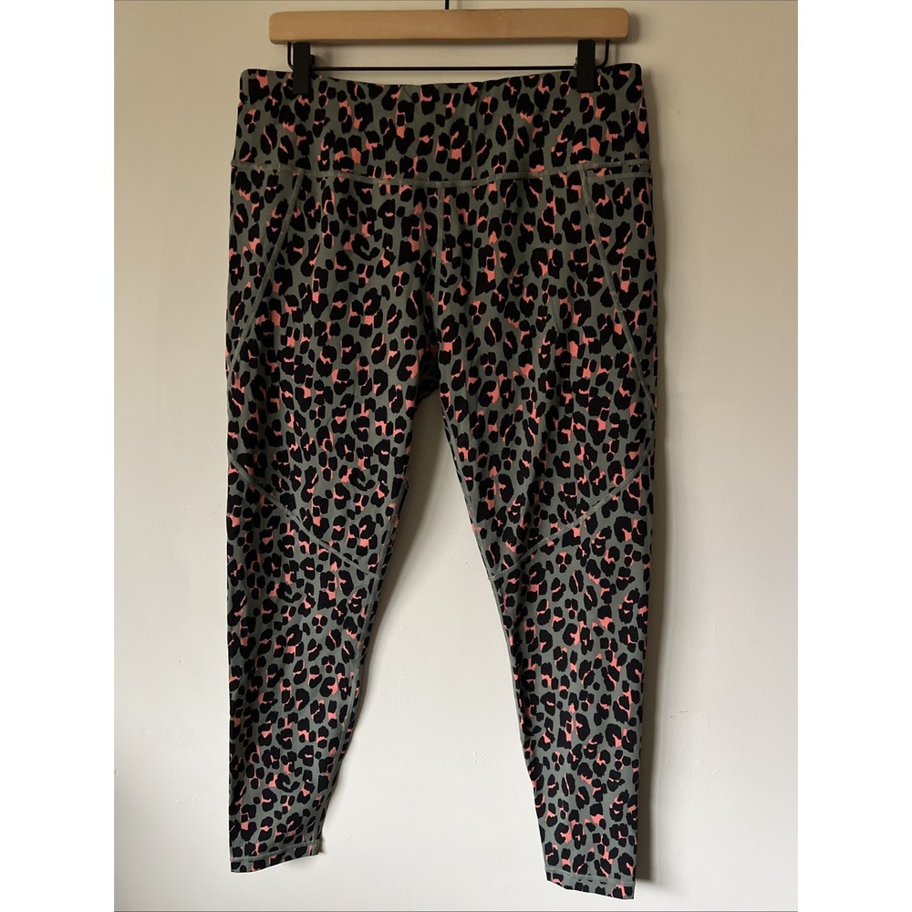 Sweaty Betty Power Pocket Workout Full Length Leggings Size 14 Animal Print